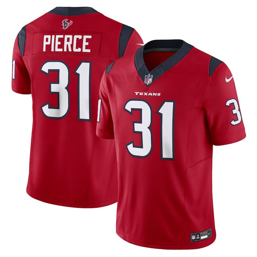 Men Houston Texans #31 Dameon Pierce Nike Red Vapor F.U.S.E. Limited NFL Jersey